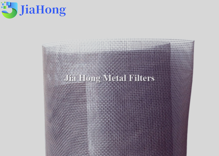 Bright Titanium Wire Mesh 