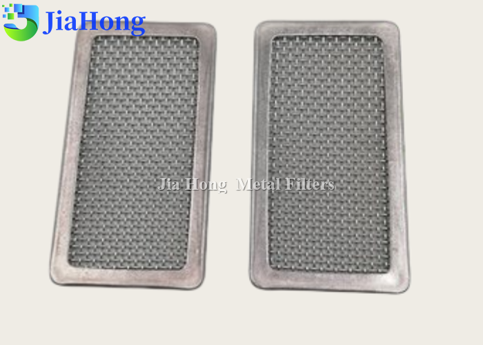Square Edge-Wrapped Filter Mesh Disc