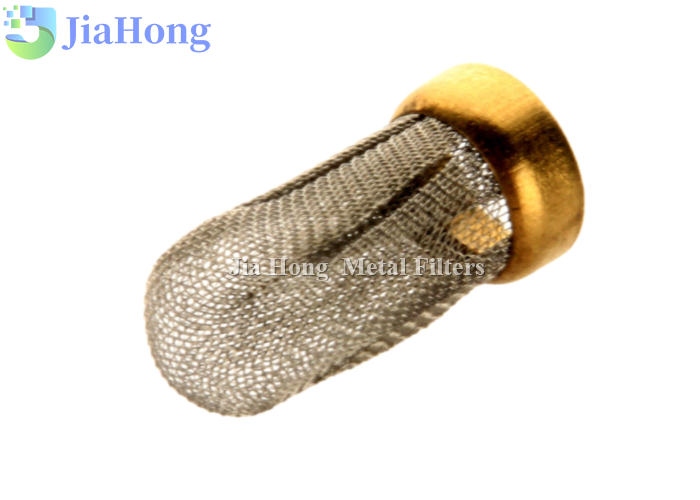 Brass Rimmed Fuel Injector Mesh Filter Cap Brass Rimmed Fuel Injector Mesh Filter Cap